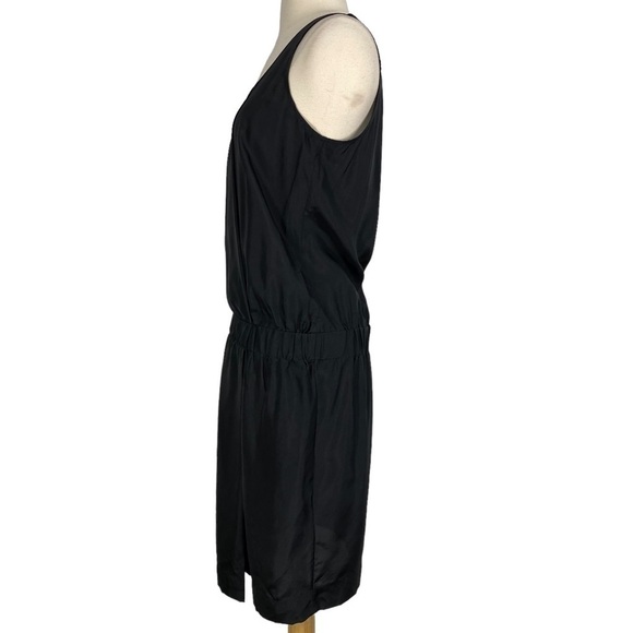 COS Black Silk Drop Waist Dress - Picture 2 of 8